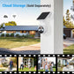 Solar Security Camera Wireless Outdoor, 2K HD Night Vision Motion Detection with Battery Powered No Wiring Easy Install