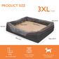 Dog Bed with Orthopedic Foam and Raised Cushioned Walls, Machine Washable Cover
