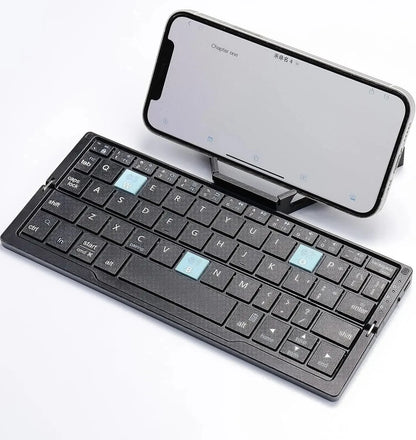 Foldable Bluetooth Keyboard and Magnetic Stand for Tablets