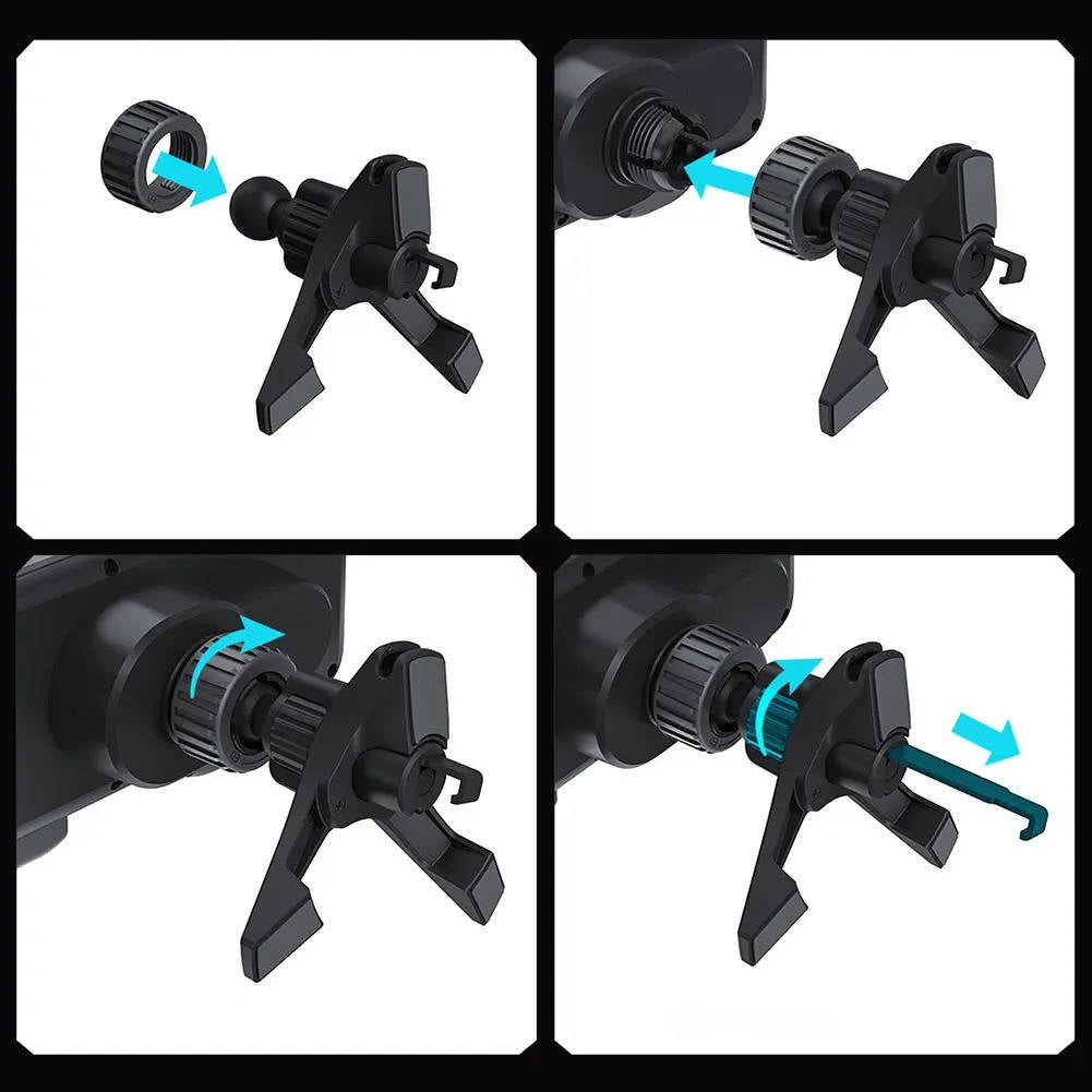 Car Phone Mount with Wireless Fast Charging and Motorized Arm