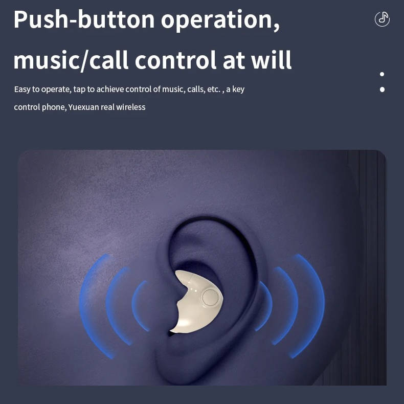 Ultra-Thin Wireless Earbuds with Noise Isolation and 24-Hour Battery for Sleep