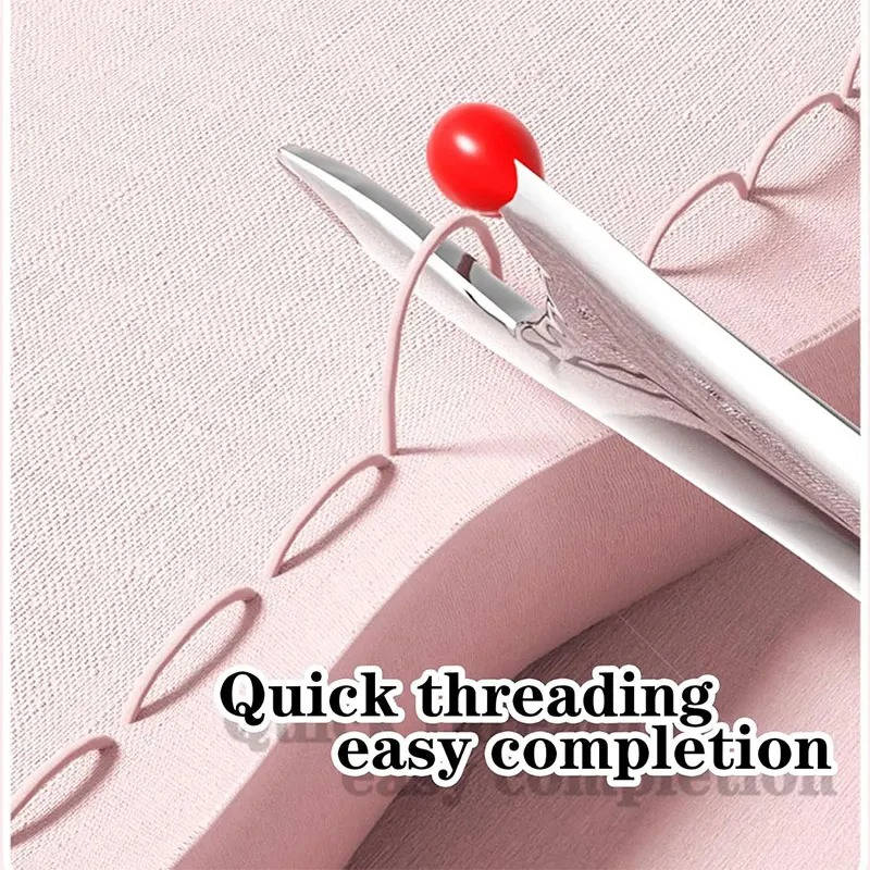 Dual Function Needle Threader with Seam Ripper, Stainless Steel