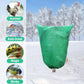 Plant Frost Protection Cover with Zipper and Drawstring Base for Gardens