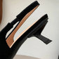 Pointed Toe Slingback Kitten Heels for Women with Microfiber Upper and Slip-On Design