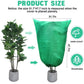 Plant Frost Protection Cover with Zipper and Drawstring Base for Gardens