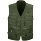 Sleeveless Hiking Vest with Multiple Zippered Pockets and Detachable Mesh Back Panel