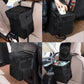 Leak Proof Car Trash Can with Lid and Storage Pockets, Large Capacity Automotive Garbage Bag & Multipurpose Organizer