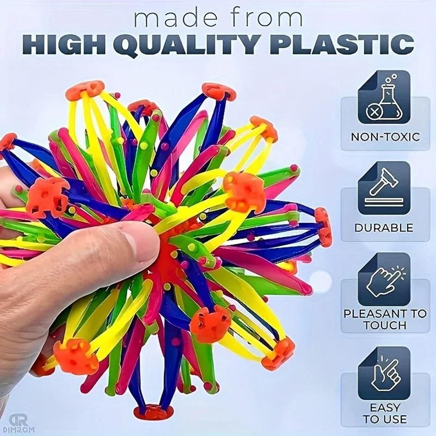 Expandable Breath Ball with Geometric Lattice Structure and Colorful Joints for Breathing Exercises