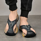 Closed Toe Flip Flops for Men with Nonslip Rubber Sole and Fast Drying Material