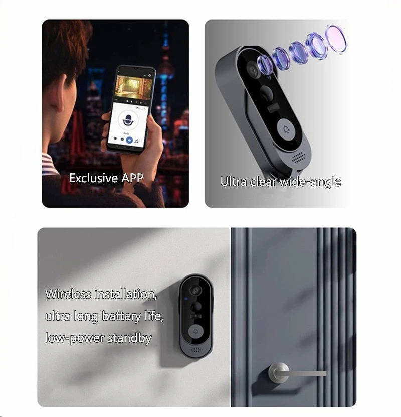 Video Doorbell with Local Storage and Two-Way Talk, HD Night Vision, Long Battery Life