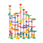 Marble Run Construction Set with 133 Pieces and Button Release Funnel