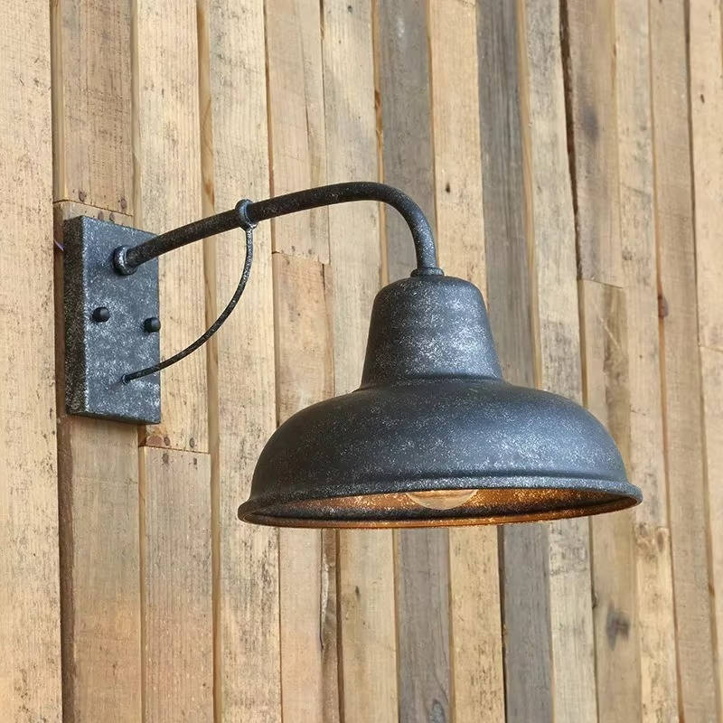 Wall Mount Barn Light with E26 E27 Bulb Compatibility and Matte Black Finish