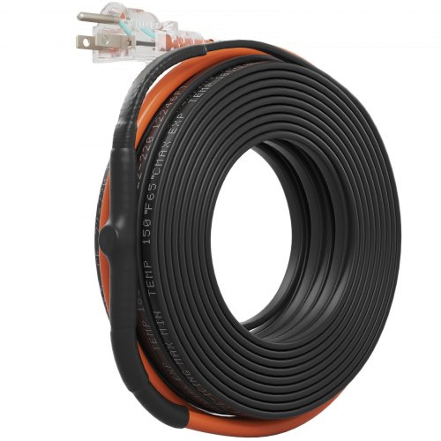 Pipe Heating Cable with Automatic Thermostat Control, 60ft Self-Regulating
