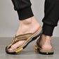 Closed Toe Flip Flops for Men with Nonslip Rubber Sole and Fast Drying Material