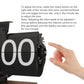Mechanical Flip Clock with Black Walnut Body and Large Display Numbers