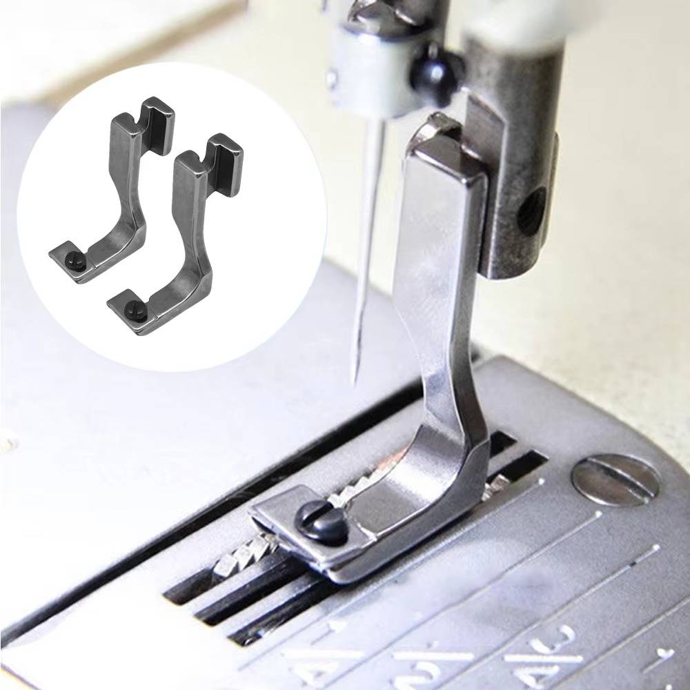 Invisible Zipper Presser Foot with Adjustable Width and Grooved Guides for #3-5 Zippers