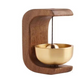 Wireless Doorbell with Wooden Chime and Magnetic Mount, Brass Tubes