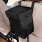 Leak Proof Car Trash Can with Lid and Storage Pockets, Large Capacity Automotive Garbage Bag & Multipurpose Organizer