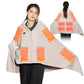 Cordless Heated Blanket with Hood, Rechargeable Wearable Throw with 9 Heating Zones and 3 Heat Levels for Camping