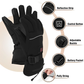 Rechargeable Heated Gloves with Carbon Fiber Heating and Touchscreen Fingertips