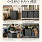 Large Fabric Storage Bag, High Capacity Zipper Organizer for Bedding Linens Clothes and Apparel, Closet Storage and Moving