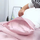 2 Pack Cooling Pillowcase, Silky Smooth Wrinkle Free Sleep Enhancer, Breathable Soft Cases for Night Sweat Relief