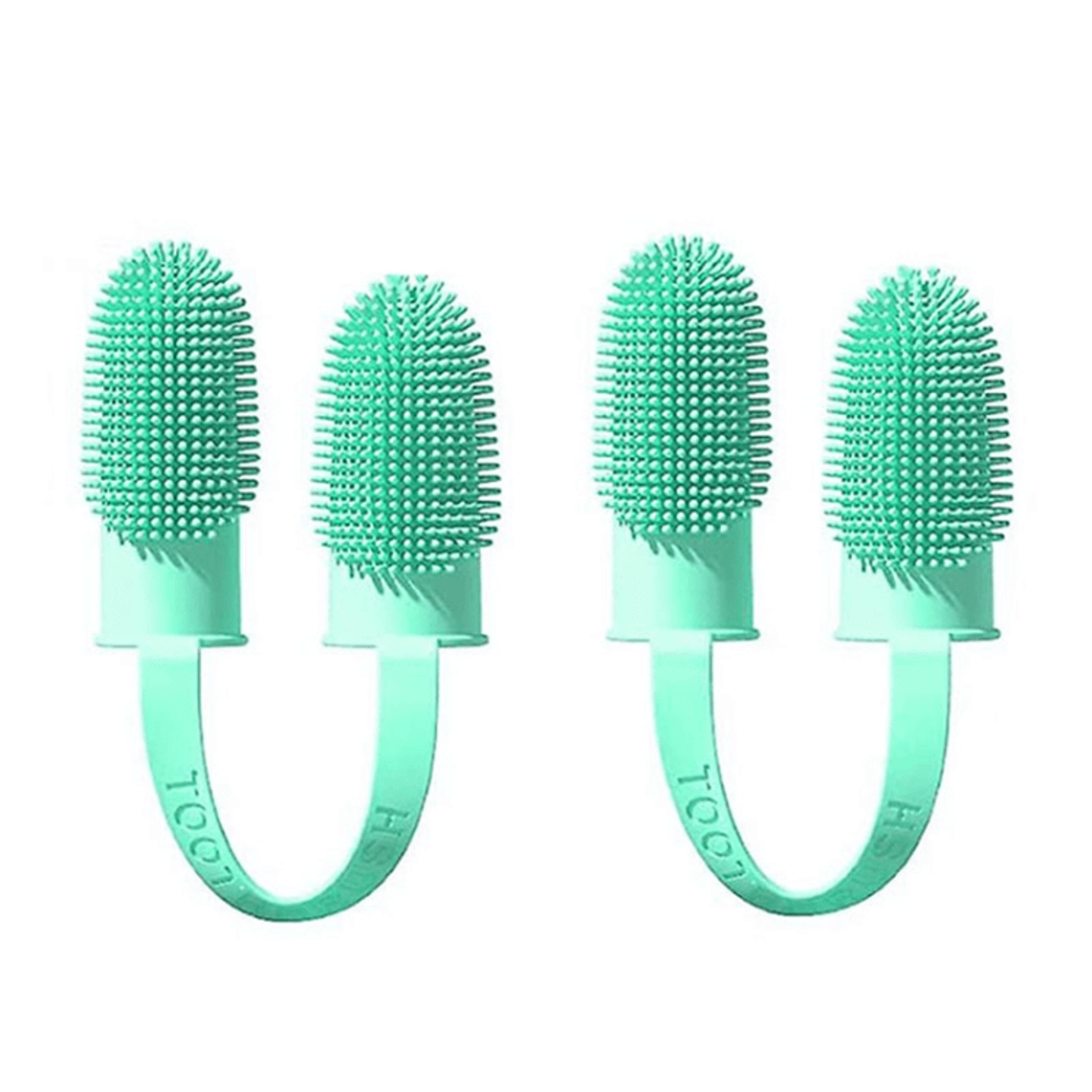 Finger Toothbrush for Dogs and Cats with Dual Design and 800 Bristles