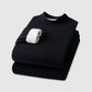 Mens Thermal Underwear with Silk Velvet Blend and High Neck Design
