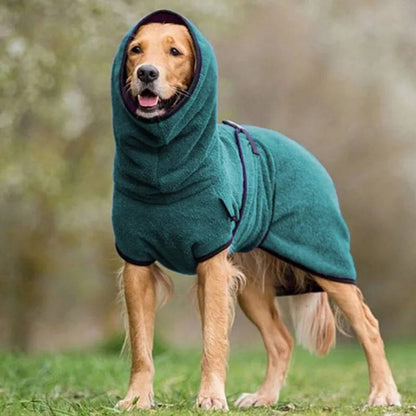 Dog Winter Coat with Reflective Strips and Soft Warm Lining, Water Resistant
