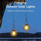 Solar Hanging Lantern with Automatic Light Sensor and 14-Hour Runtime