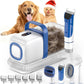 Dog Grooming Vacuum Kit, 15000Pa Pet Grooming Vacuum with Clipper, Shedding Brush and 2L Dust Cup