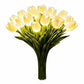 LED Tulip Night Light, Artificial Flower Table Lamp with Real Touch Petals, Battery Operated Lighted Tulip Bouquet for Bedside, Office & Home Decor