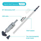Cordless Pool Vacuum Cleaner with Dual Brush Heads for Above Ground Pools