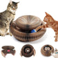 Interactive Cat Scratcher with Ball Track and Magnetic Panels