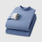 Mens Thermal Underwear with Silk Velvet Blend and High Neck Design