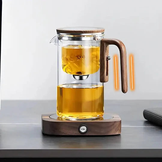 Premium Heat-Resistant Glass Teapot with Built-In Infuser