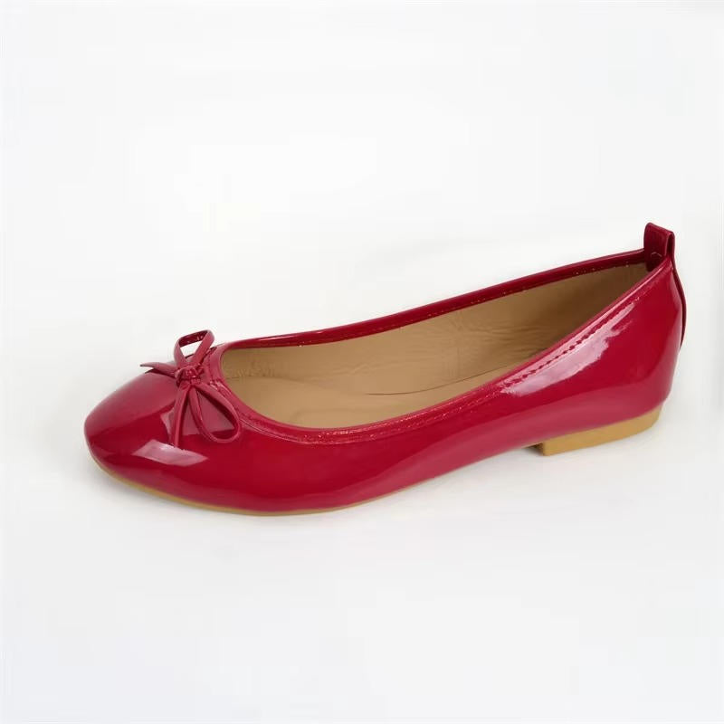 Womens Ballet Flats with Arch Support and Cushioned Insole, Slip-On Design