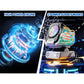 Automatic Bubble Machine with 150-Degree Rotation and 9-Color LED Lighting