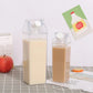 Milk Carton Water Bottle with Leak Proof Twist Lid and Wide Mouth Opening