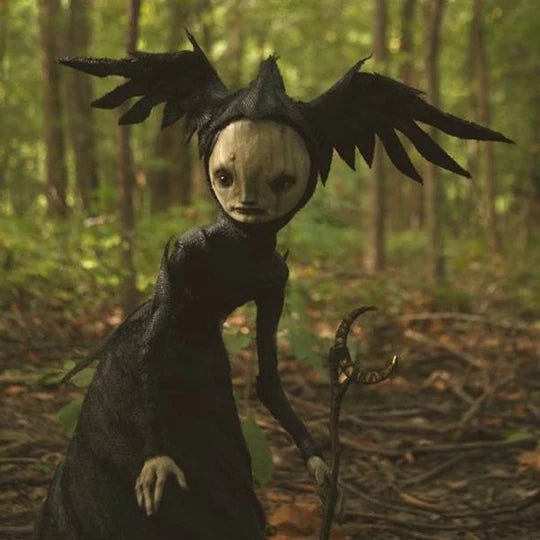 Creepy Witch Sculptures, Dark and Bizarre Art Halloween Decoration