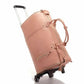 Foldable Carry On Travel Bag with Garment Hanging Zone and Rolling Wheels