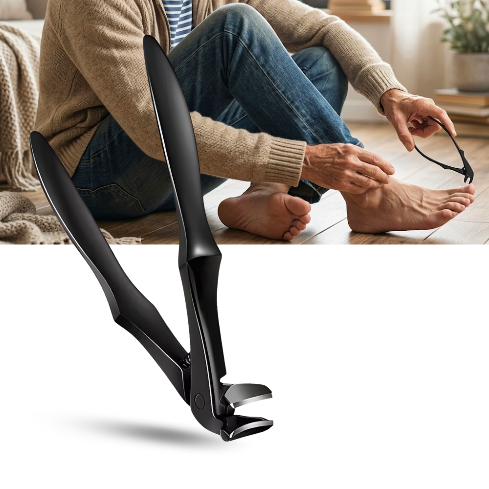 Easy Reach Long Handle Nail Catcher Clipper - Ozerty