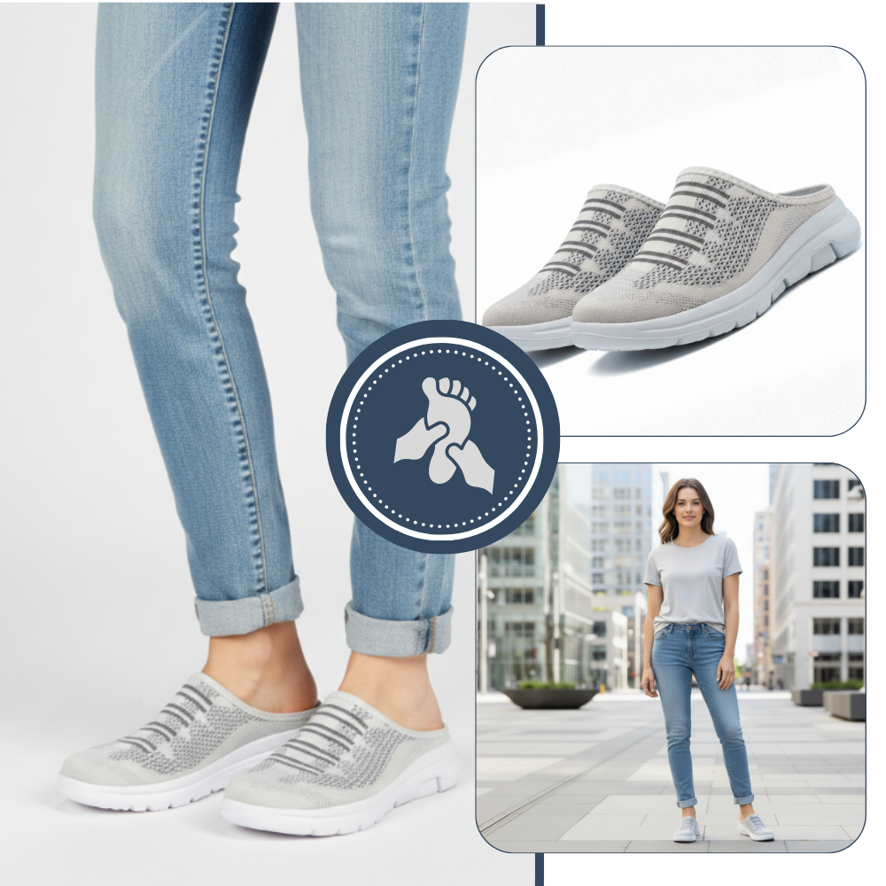 Easy Slip-On Comfort Flat Mules - Ozerty