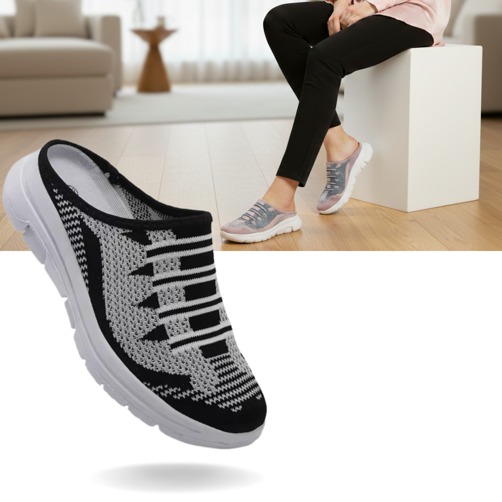 Easy Slip-On Comfort Flat Mules - Ozerty