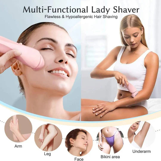 Electric Shaver for Women 3D Floating Foil Wet Dry