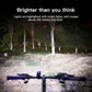 LED Bicycle Light Set with 1000 Lumen Headlight and Red Taillight, 6 Modes