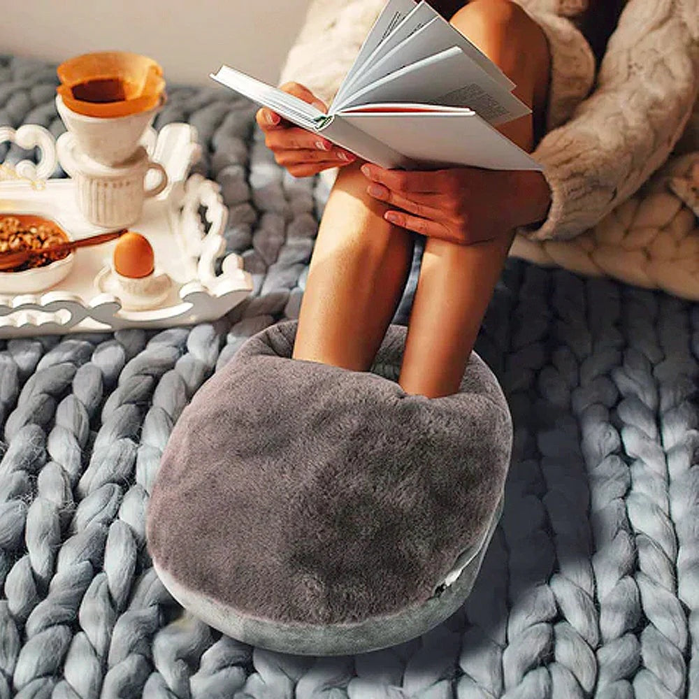 Enclosed Foot Warmer with Adjustable Heat Control and Machine Washable Liner