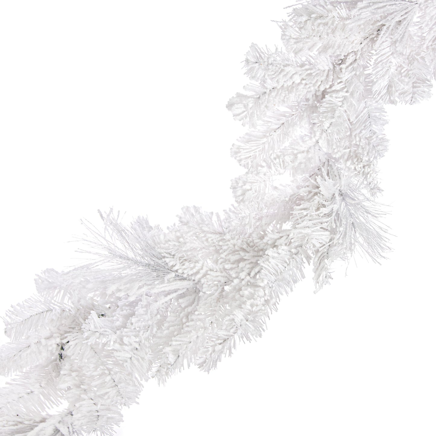 6' Flocked White Pine Garland Item Number: 85875GA6