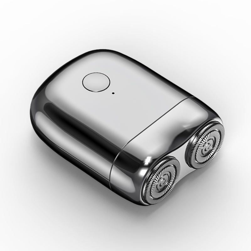 Compact Electric Shaver with Magnetic Charging Base and IPX7 Water Resistance