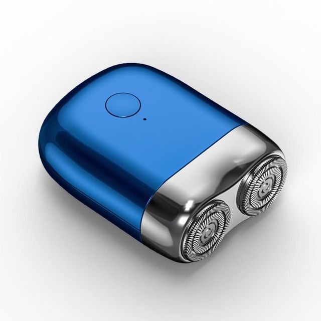 Compact Electric Shaver with Magnetic Charging Base and IPX7 Water Resistance
